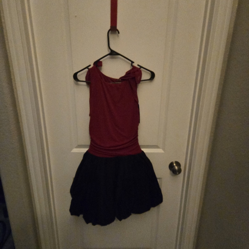 Red and Black Bubble Dress